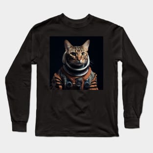 Astronaut Cat in Space - Ocicat Long Sleeve T-Shirt